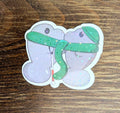 2" Holographic Blind Manatee Kiss Sticker