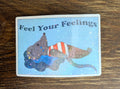 3" Holographic Feel Your Feelings Crying Rat Sticker
