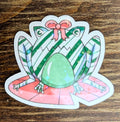 3" Holographic Peppermint Frog