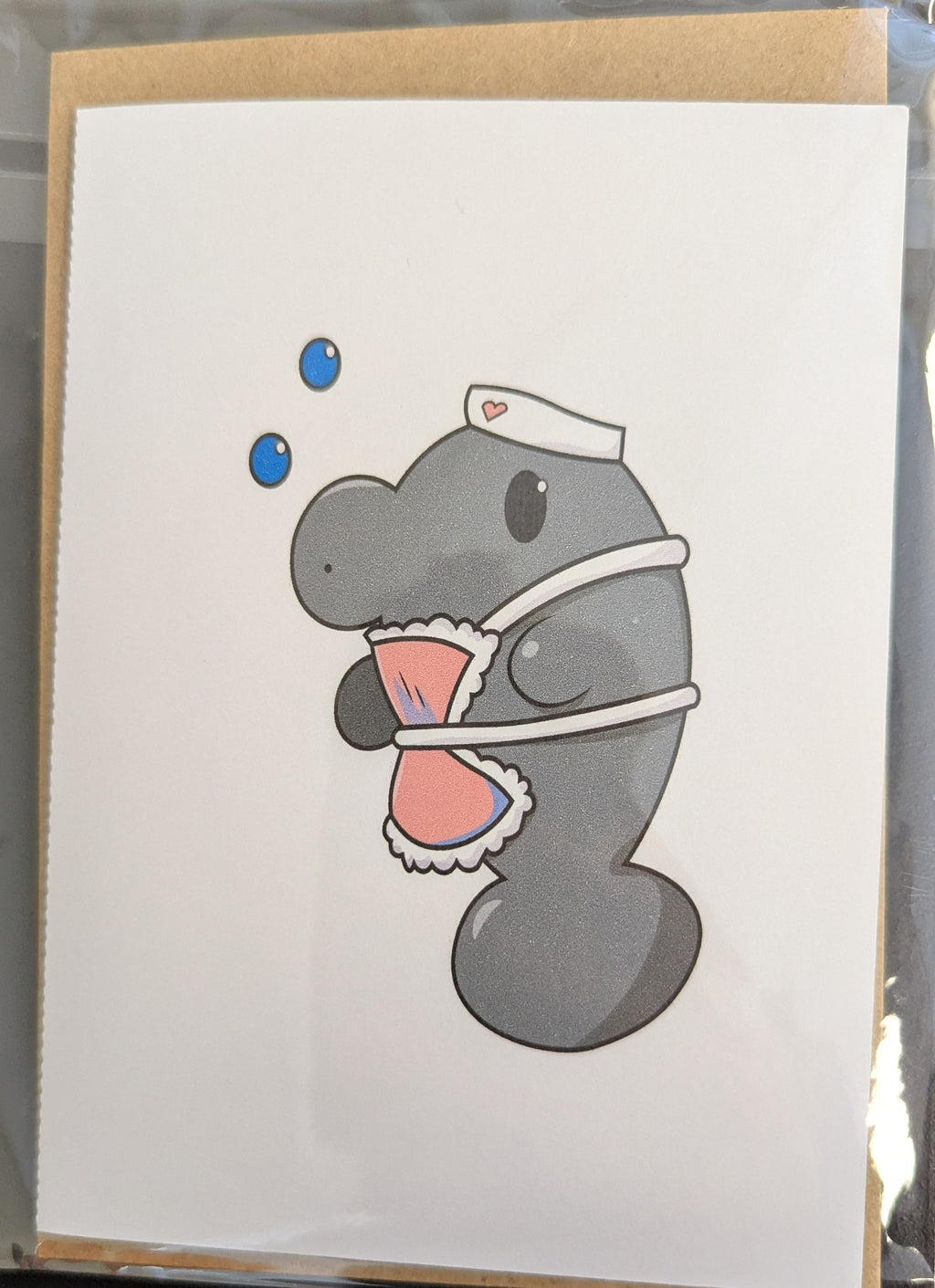 Nurse Manatee 5x7 Card