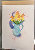 Watercolor Daffodils 5x7 Card