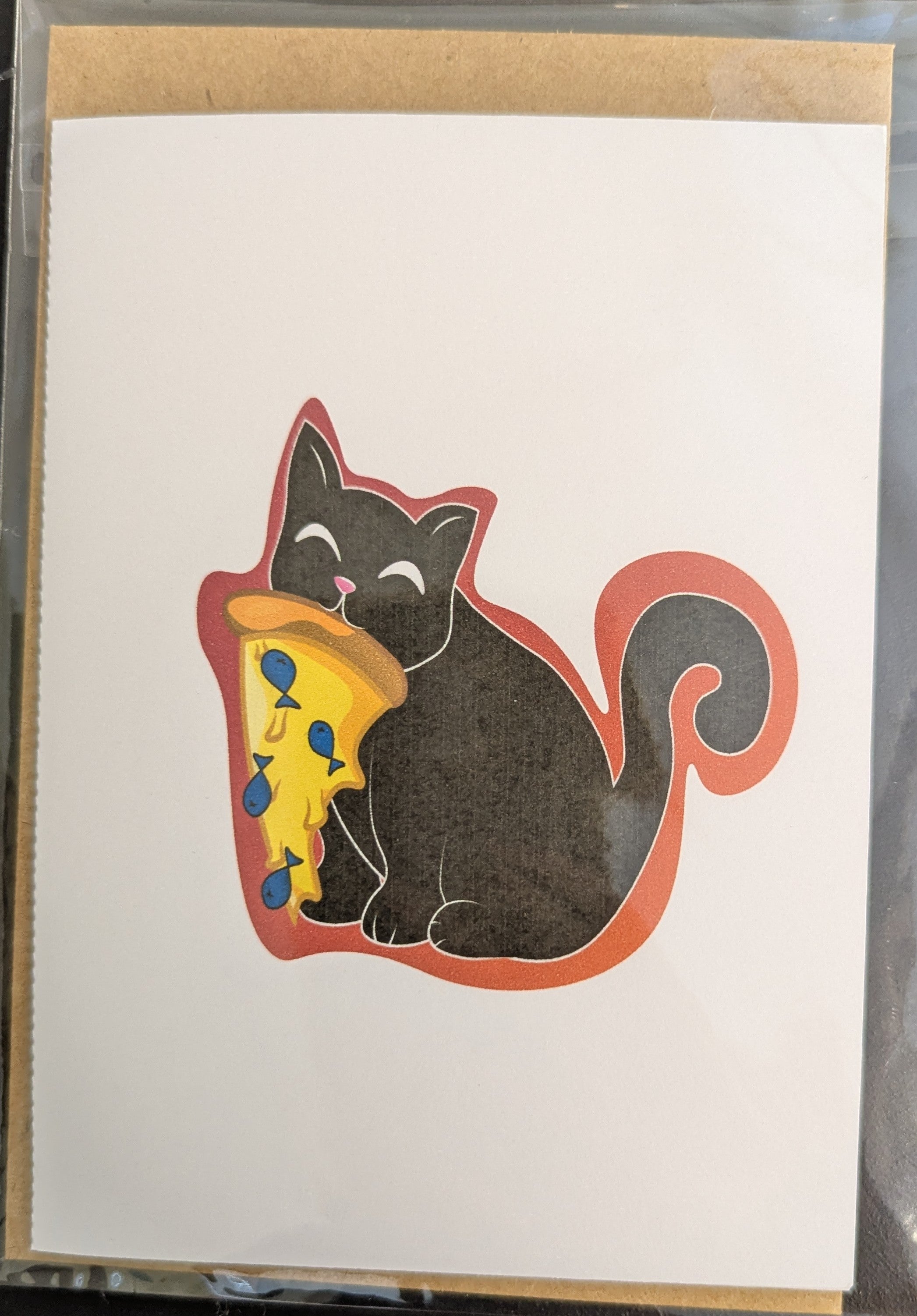 Pizza Cat 5x7 Card
