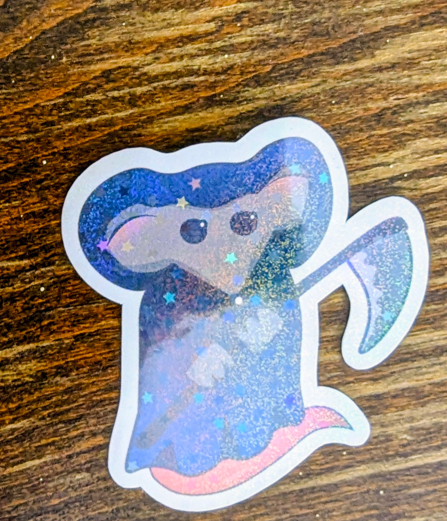 3" Holographic Grim Reaper Rat Sticker