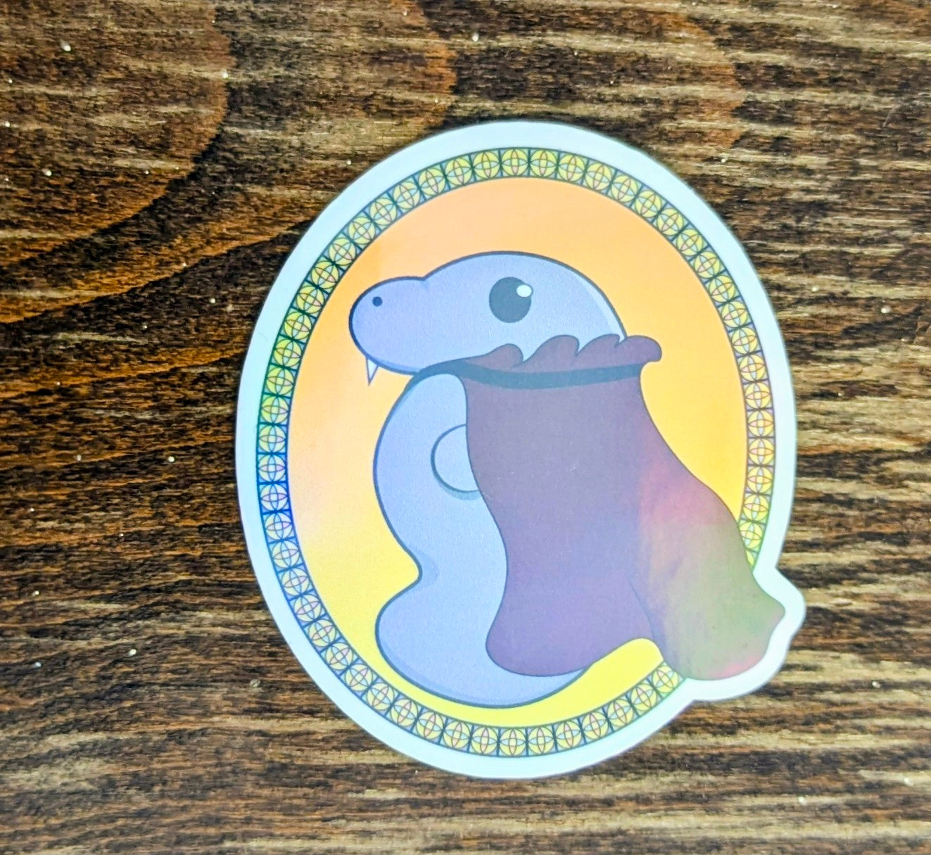 2" Holographic Vampire Manatee