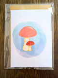 Watercolor Mushroom 5x7 Card