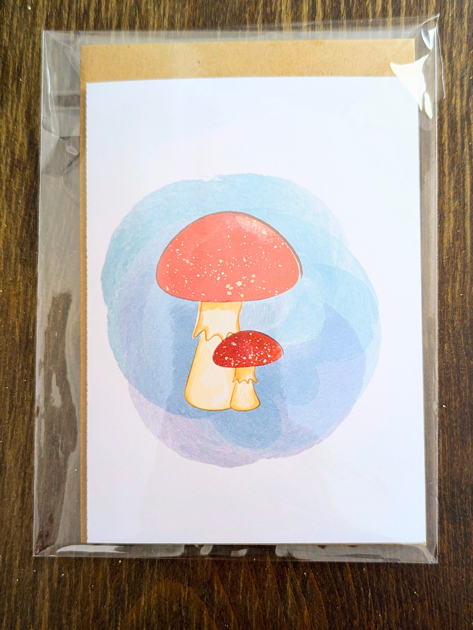 Watercolor Mushroom 5x7 Card