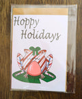 Red Peppermint Frog 5x7 Card