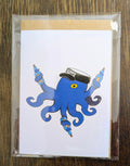 Post Man Octopus 5x7 Card