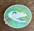 2" Holographic Aromantic Laughing Fox Skull