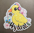 3" Holographic Cherry Blossom Hydrate Duck