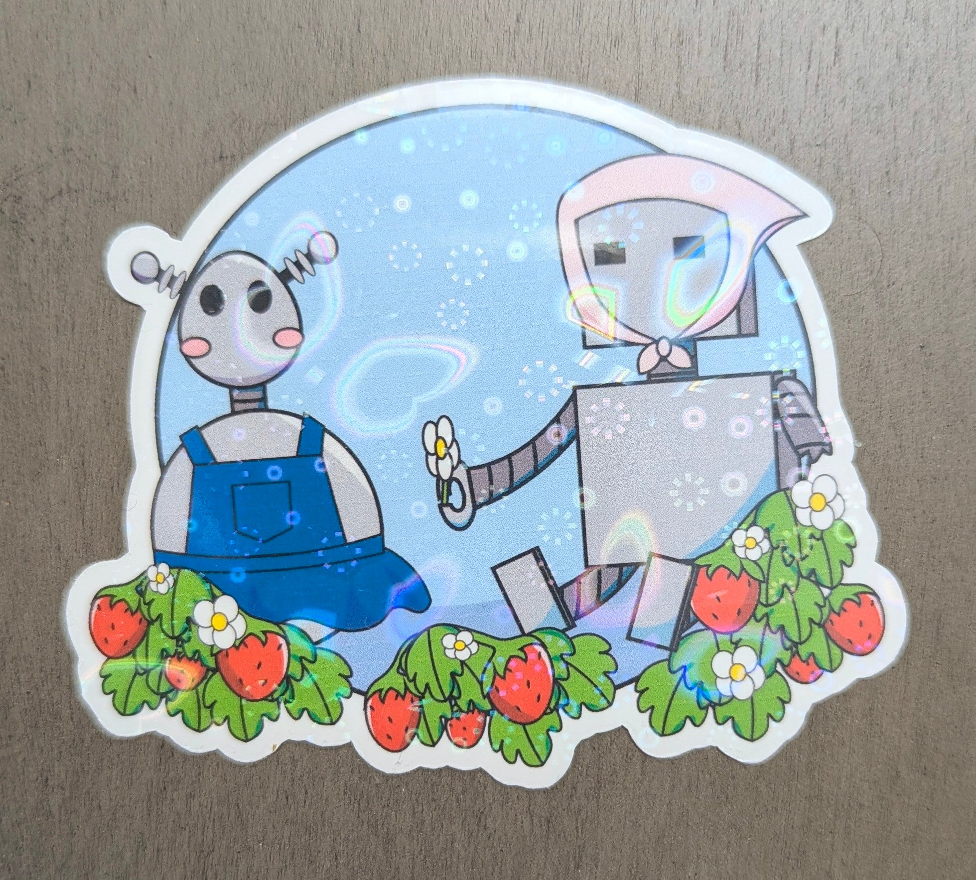 3" Robots in Strawberry Field