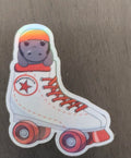 3" Holographic Manatee in Skate Sticker