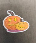 3" Holographic Jack O' Lanterns Sticker