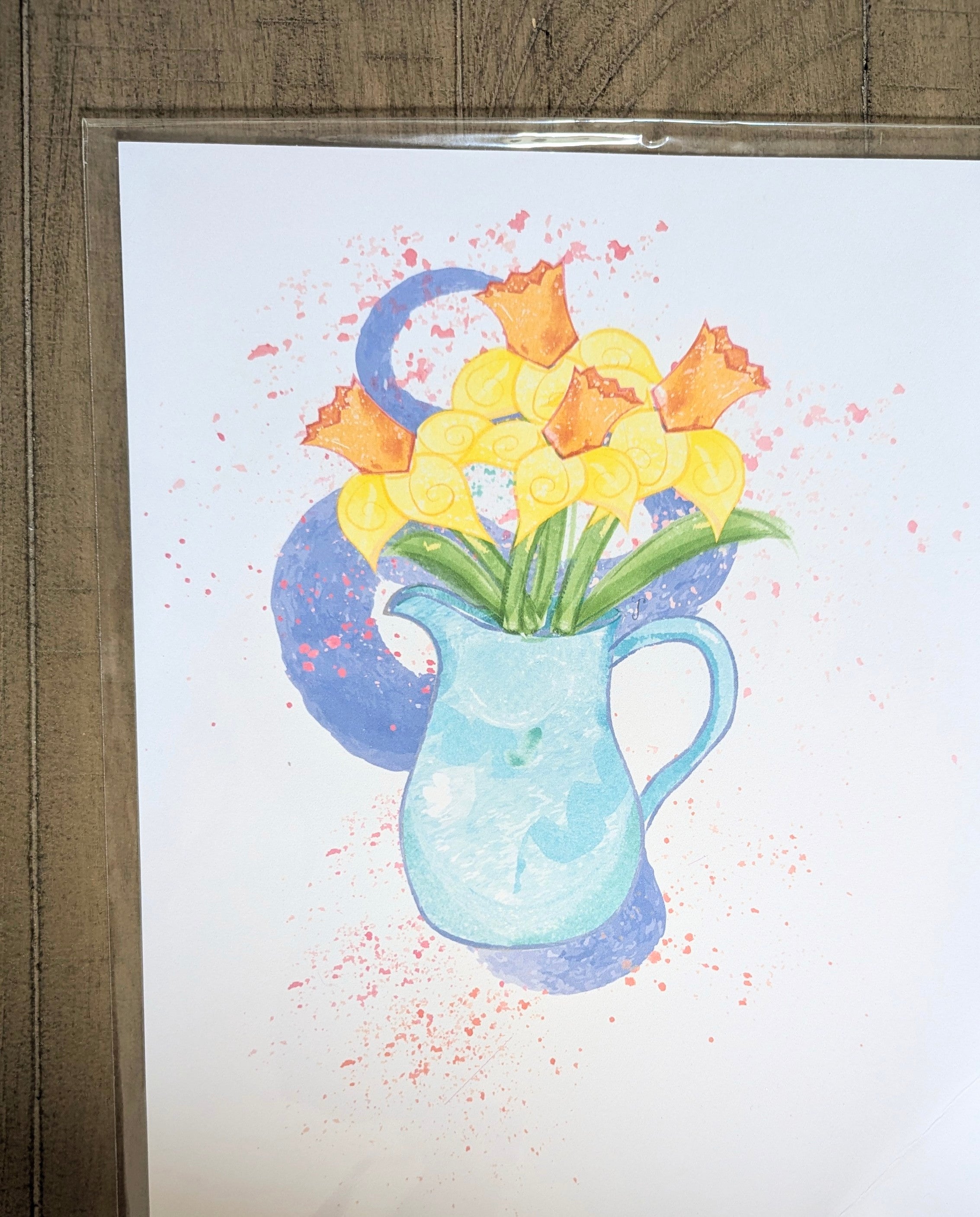 Watercolor Daffodils Art Print
