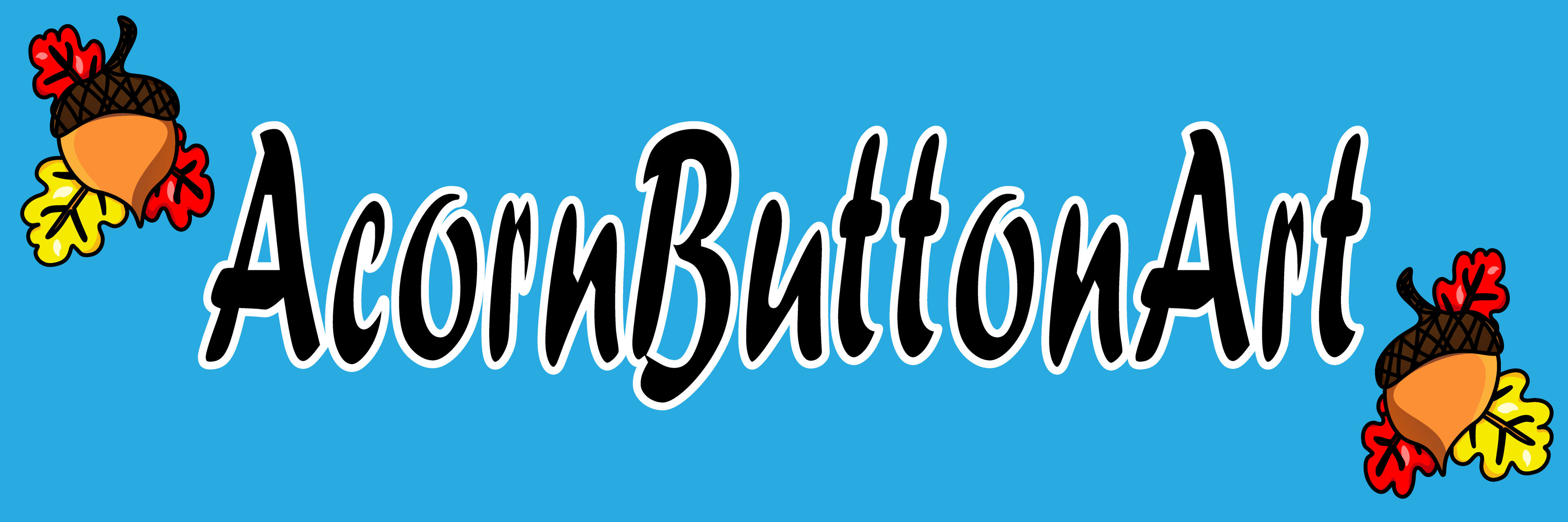 Acorn Button Art