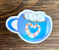 2" Holographic Hot Chocolate Mug Sticker